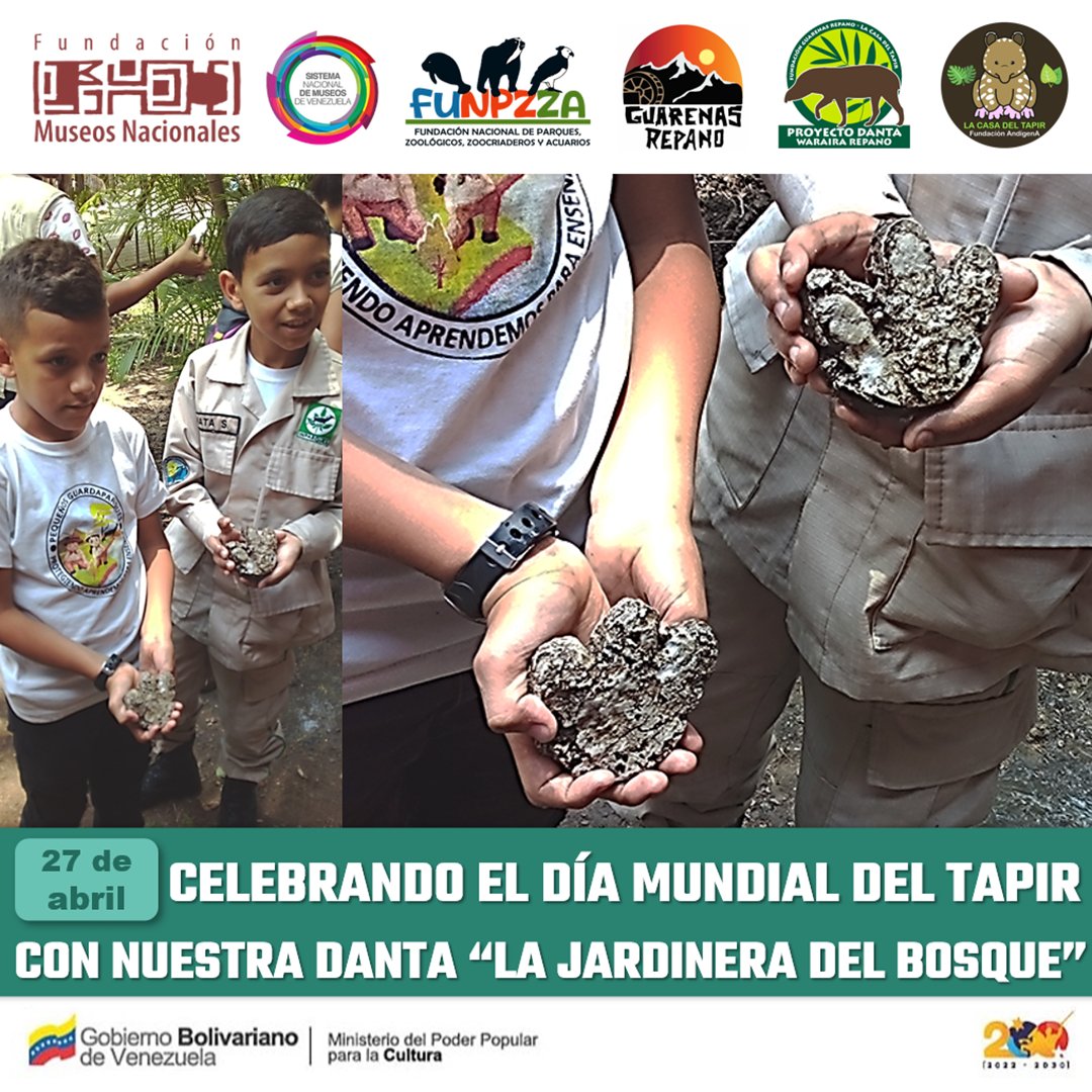 Celebrando el día internacional del tapir con nuestra danta 'la jardinera del bosque', en el Restaurante @LasCorocoras del Parque Generalísimo Fco. de Miranda, el pasado 27 de abril, con nuestros amigos de @GuarenasRepano. Más información en el enlace=> instagram.com/p/C6Uy5jItU28/
