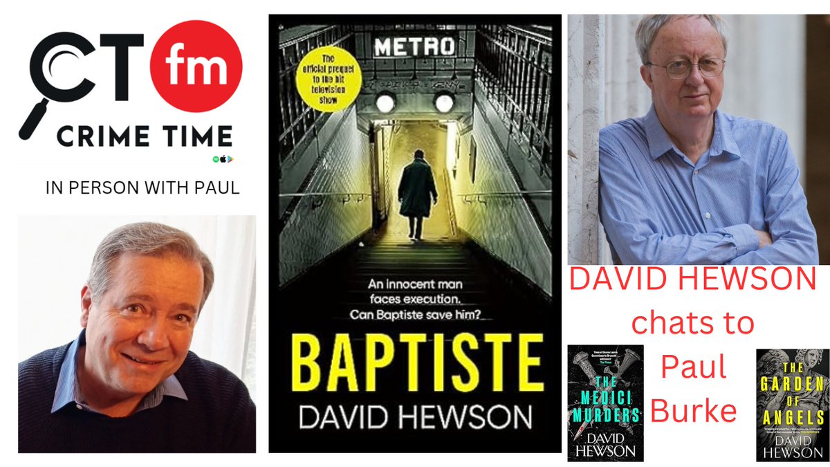 New: DAVID HEWSON @david_hewson chats to @CrimeTimeUK FM about BAPTISTE: THE AXE MUST FALL Venice, shakespeare, Nic Costa, the death penalty, kopfkino. @orionbooks @audible_com Buzzsprout preview bit.ly/3w8Hq1S Podfollow pod.fo/e/235604