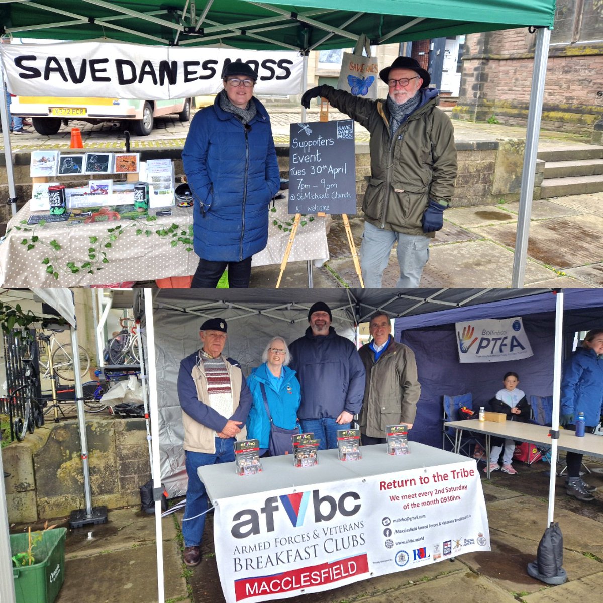 Another great opportunity for local groups to set out their stall at @treaclemarket on Sunday - from @DanesMoss working to protect our local environment to #Macclesfield @afvbc supporting veterans in our community. Thank you!
