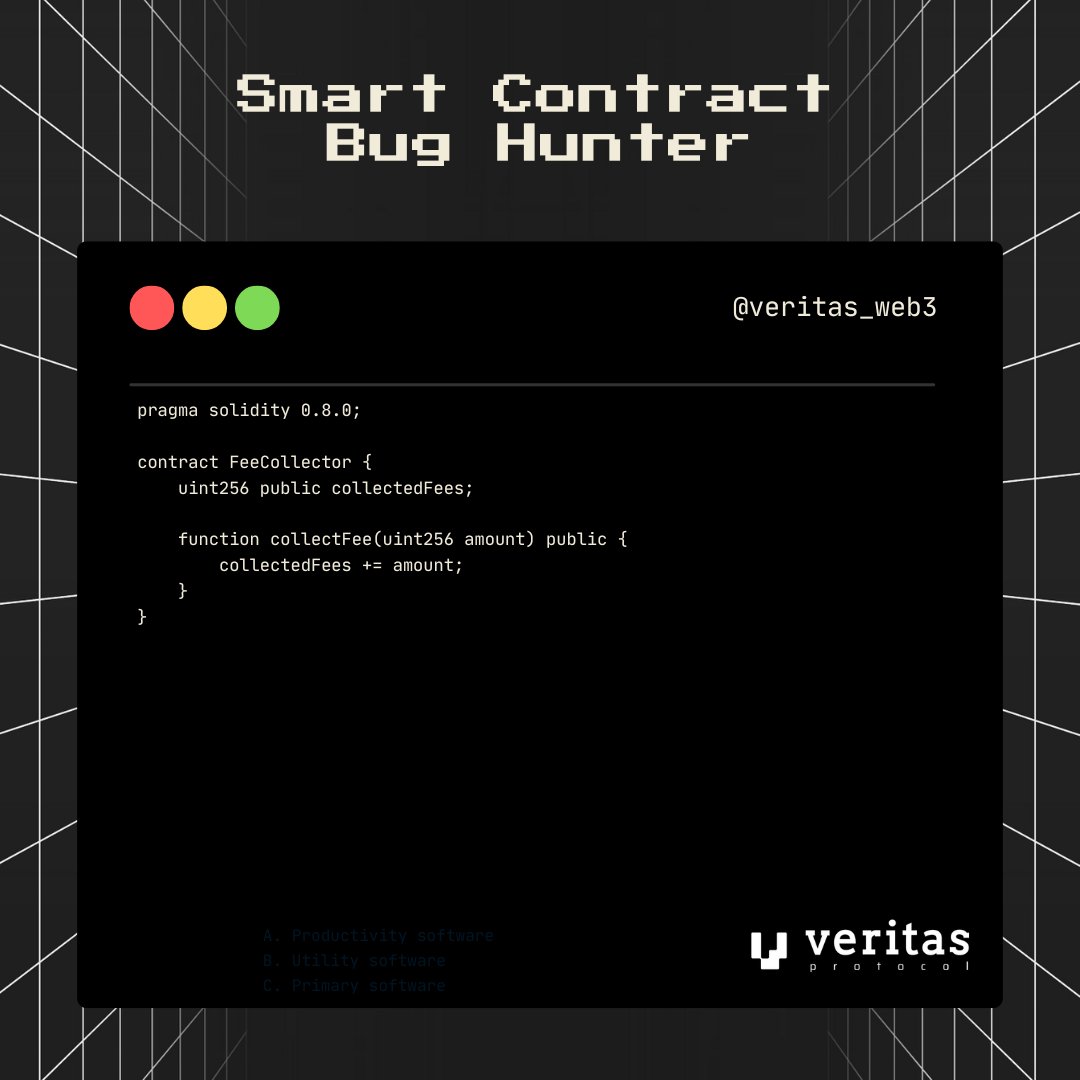 Can you spot the 🐛 ?

🕵️‍♂️ Join our Smart Contract Challenge! Find the flaw, explain it, and earn your bragging rights! 

#BugHunter #AuditingSkills #SmartContractChallenge