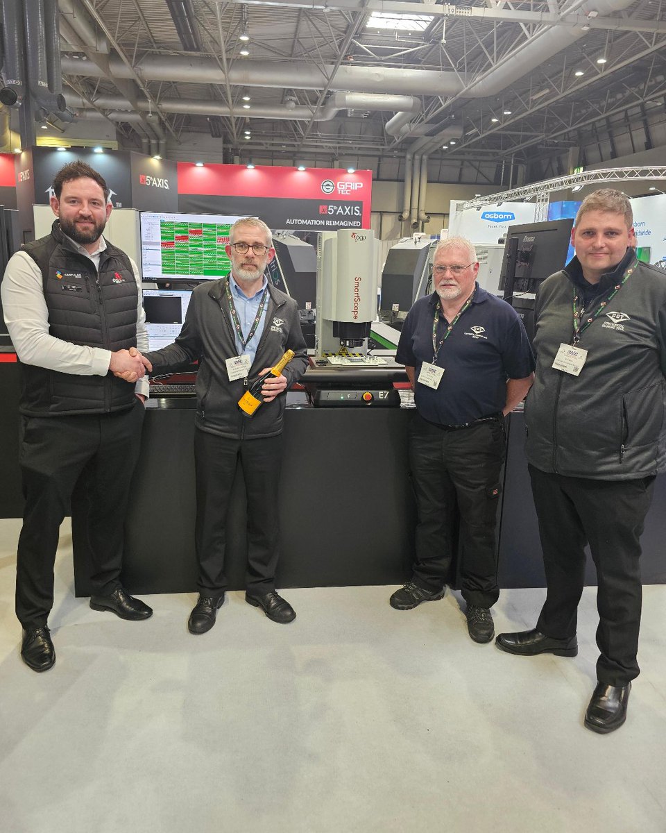 Investing in multi-sensor measurement 🤝

Continental Diamond Tool Ltd invested in the E7 during #MACH2024 with our multi-sensor measurement division @OGPUK 👏

The E7 will provide them with advanced measurement for their diamond rotary dressers and precision grinding wheels 🎯