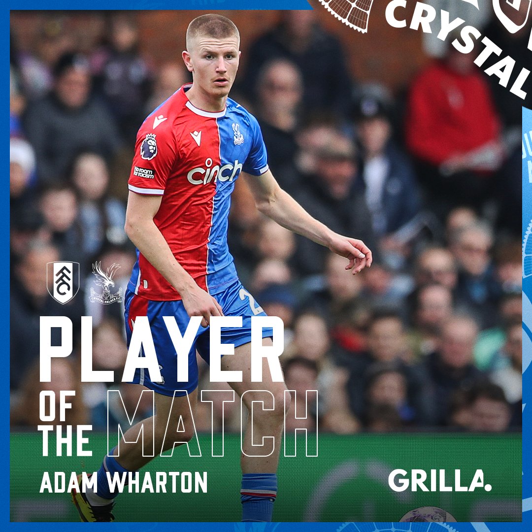 Ran the game 🤝 Adam Wharton was your @GetGrilla Player of the Match at the weekend 👏