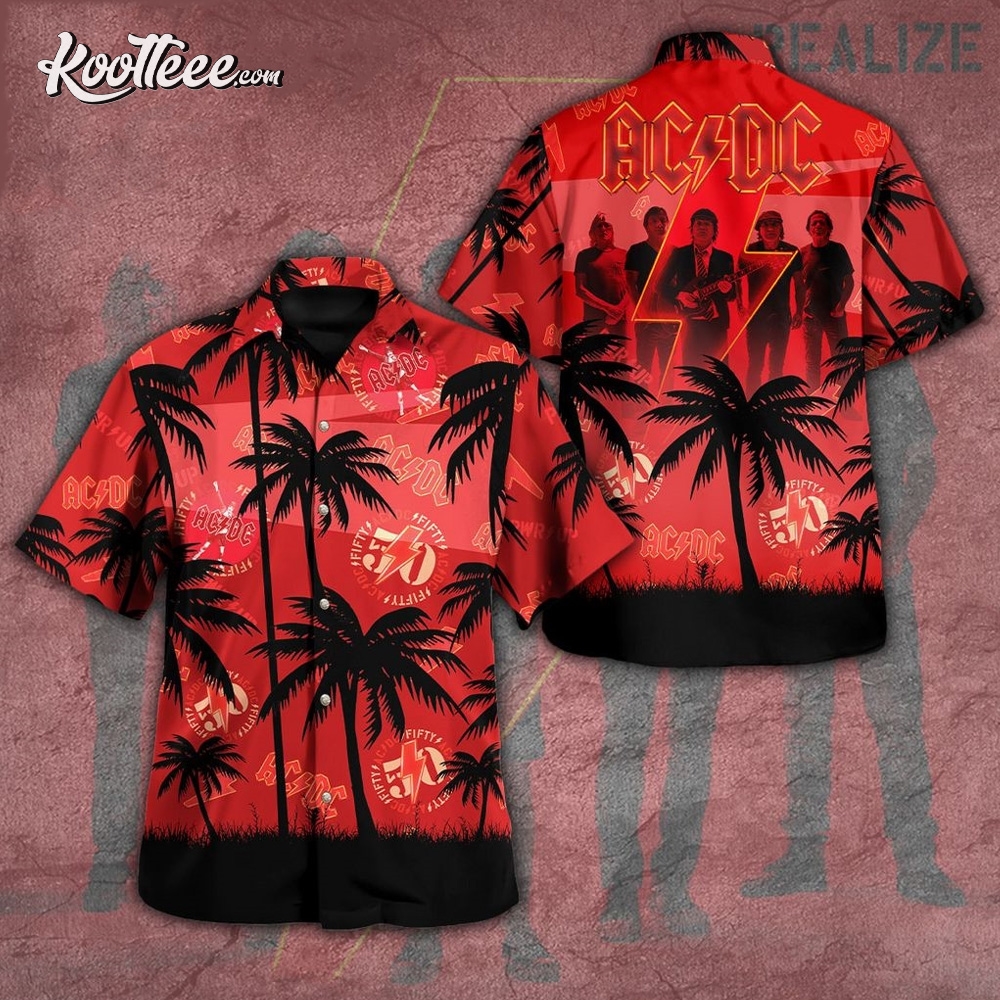 ACDC 50th Anniversary Hawaiian Shirt #ACDC50thAnniversary #koolteee koolteee.com/product/acdc-5…
