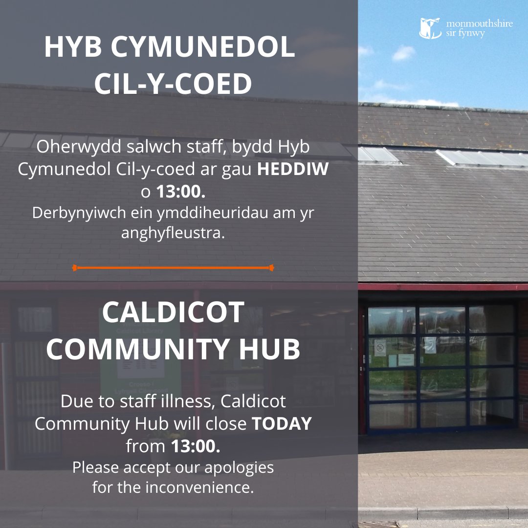 🚨 CAU AR FYR RYBUDD EMERGENCY CLOSURE 🚨