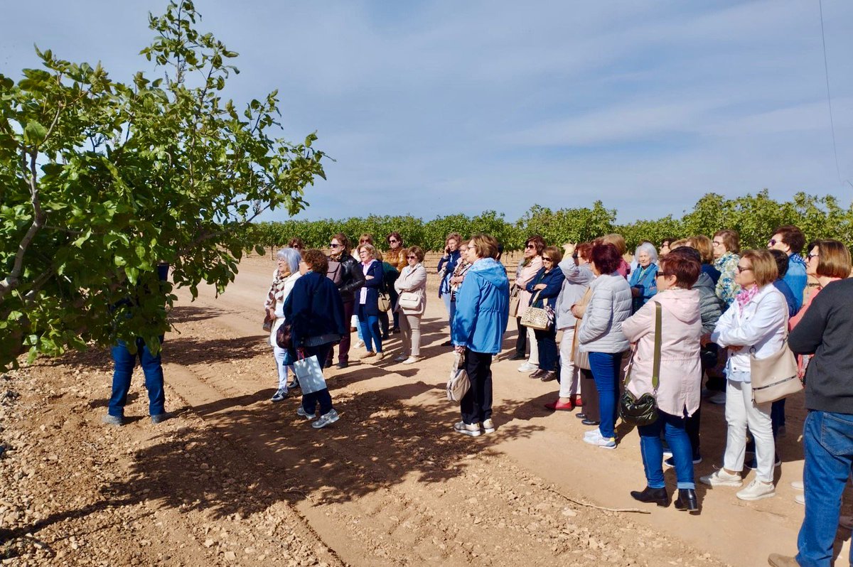 Las mujeres conocen con AMFAR la producción del #pistacho 

Noticia completa aquí 👇
mujerrural.com/detalle-notici… 

@lolamerino68 @redPAC_  #socuellamos  #mujeresrurales