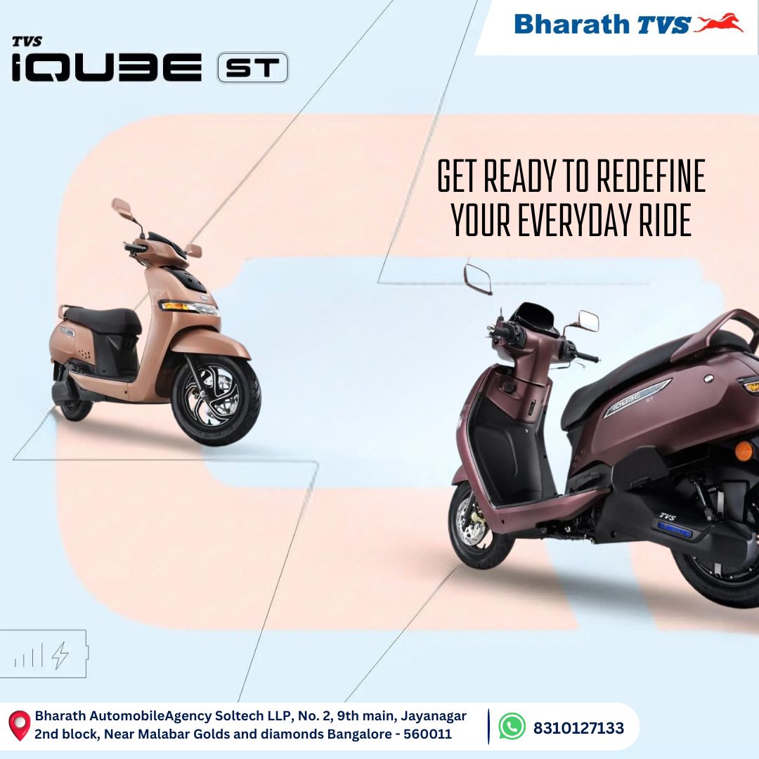 Get ready to redefine your everyday ride with TVS iQube! 🛵💨

#bharathtvs #tvsiqube #electricride #everydayride #sustainablemobility #rideelectric #electricscooter #urbanmobility #futureofmobility