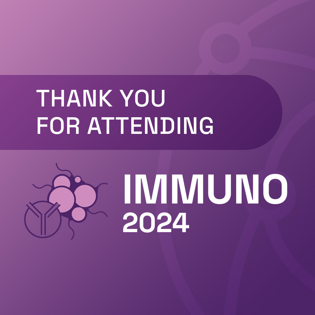 Your participation made #Immuno24 a resounding success. We hope you found the discussions enlightening and the connections valuable 🧬 Our next Immuno event will be #ImmunoUS24 scheduled to take place on 28th - 29th Oct. Get details here: hubs.la/Q02v8tsw0 #OGImmuno