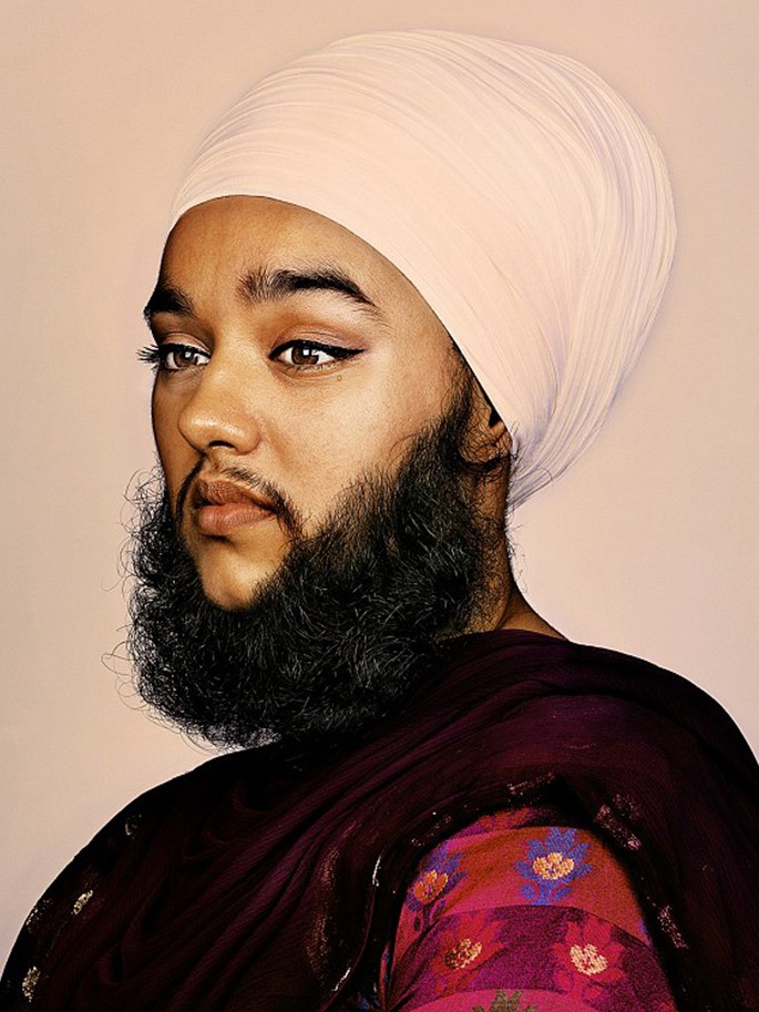 Harnaam Kaur is just one example of a south asian woman who chose to keep her facial hair likely caused by PCOS to adhere to her faith.