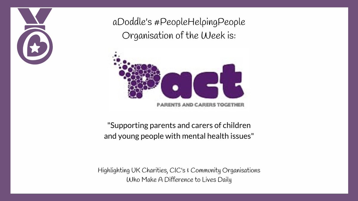 aDoddle_UK's tweet photo. Our #FPOW this week is the amazing @PACTenquiries
Supporting parents/carers in nurturing children's #MentalHealth & wellbeing is essential. Discover PACTs free resources, group peer support & 1:1 guidance without waiting times or referrals required
See: https://t.co/WeAOaTAmE7 https://t.co/R9l77dFwy5