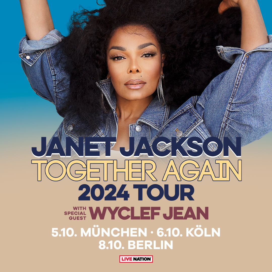 Together Again! 🎤 Musiklegende @JanetJackson kommt im Oktober nach Deutschland. 🎶 Tickets für alle drei Shows findet ihr am Donnerstag, 9 Uhr, hier: bit.ly/3UjPEfJ