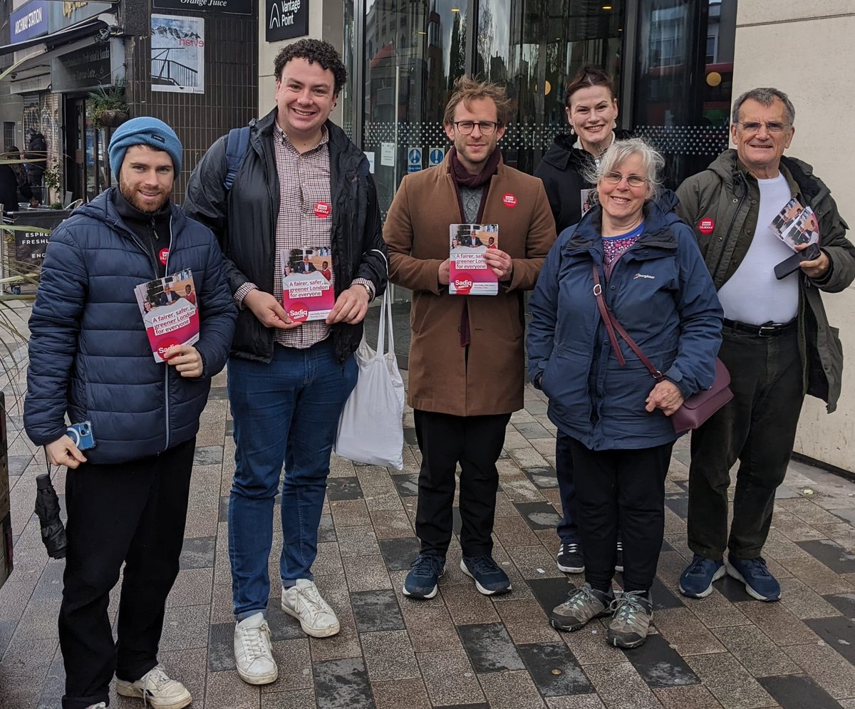 Today's campaign sessions for @SadiqKhan @Semakaleng and our GLA Labour candidates as well as @OllieLCSteadman: 10.30 and 6 pm outside Caxton House Community Centre 6.30 outside the Swimmer at the Grafton pub . All members very welcome!