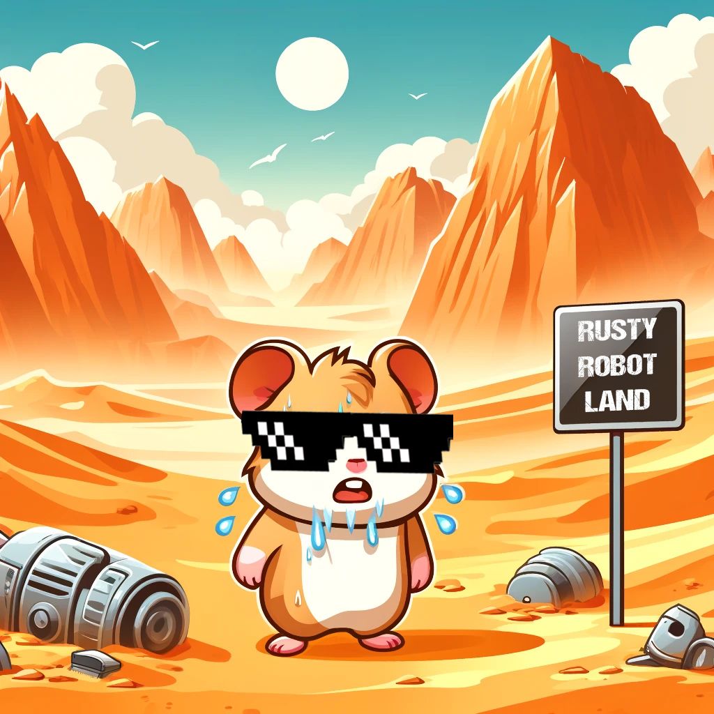 🧵1/3

🐹🤖 #HODLHamster has arrived at Rusty Robot Land! What looked like an endless desert from afar is now revealing secrets—a mysterious cottage in the distance?

It's time to investigate! 🏜️🔍 

#IOTA #SMR #ShimmerEVM