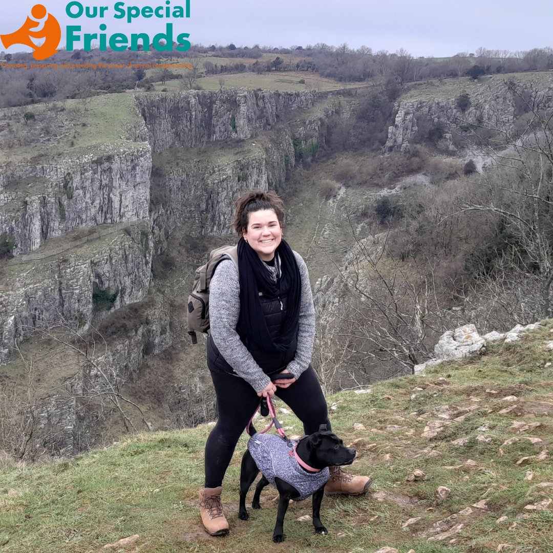 Here is Aida, Our Special Friends volunteer, and Blue her friendly visiting dog. They love long walks in the countryside….especially if there’s a picnic and a doggy ice cream at the end! 
#MeetTheTeam #NationalPetMonth #AnimalCompanionshipSupportServices #ACSS #HumanAnimalBond