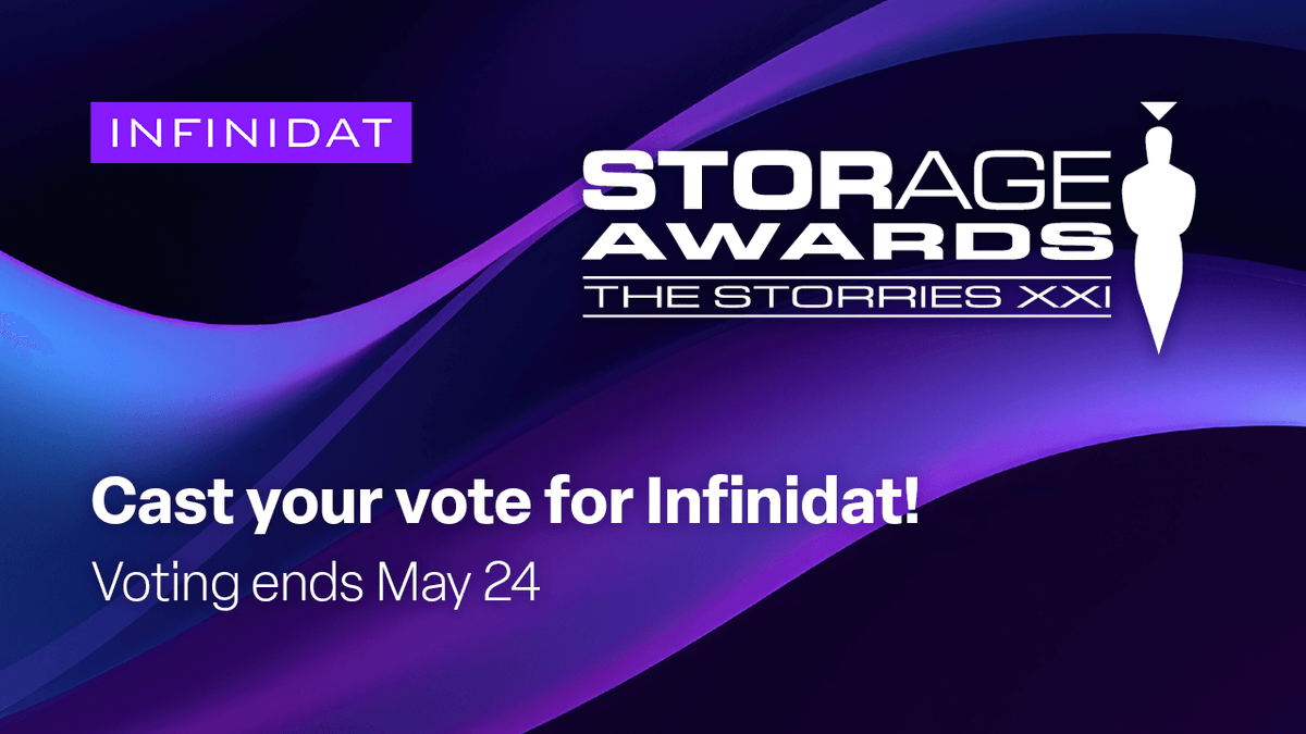 Infinidat is nominated in numerous categories for the 2024 edition of the @STMagAndAwards and we need your votes to bring home the gold. Show your support for Infinidat by using your business e-mail address to cast your votes! okt.to/2ZCHcN
