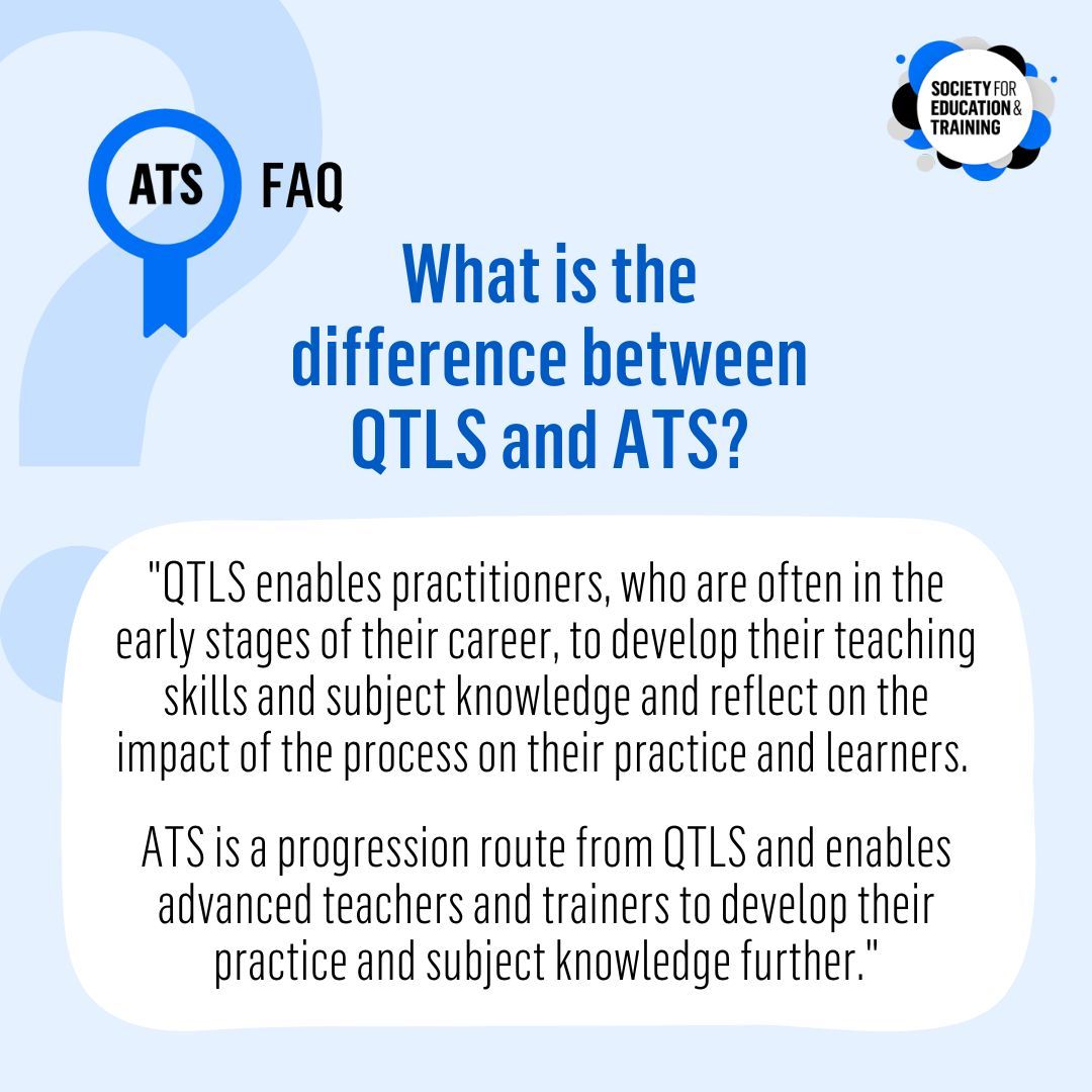 The application window for the next Advanced Teacher Status (#ATS) cohort is open until 28 August! 👉 Not sure if ATS is right for you? Read our range of FAQs for support - buff.ly/3UxoyTr 👉 Find out more about ATS and apply here - buff.ly/3UxRTwZ