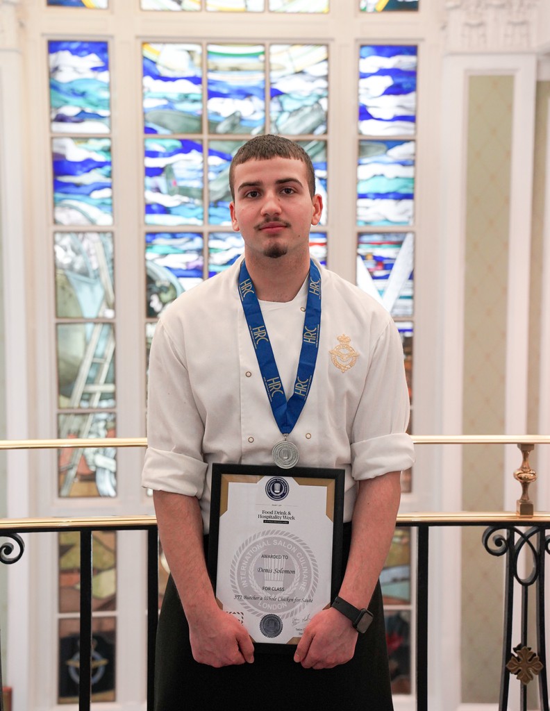 Congratulations to our talented Apprentice Chefs who competed at the International Salon Culinaire awards at the Hotel, Restaurant and Catering event where they achieved gold and silver awards in the Skills Theatre section for their chicken sauté.