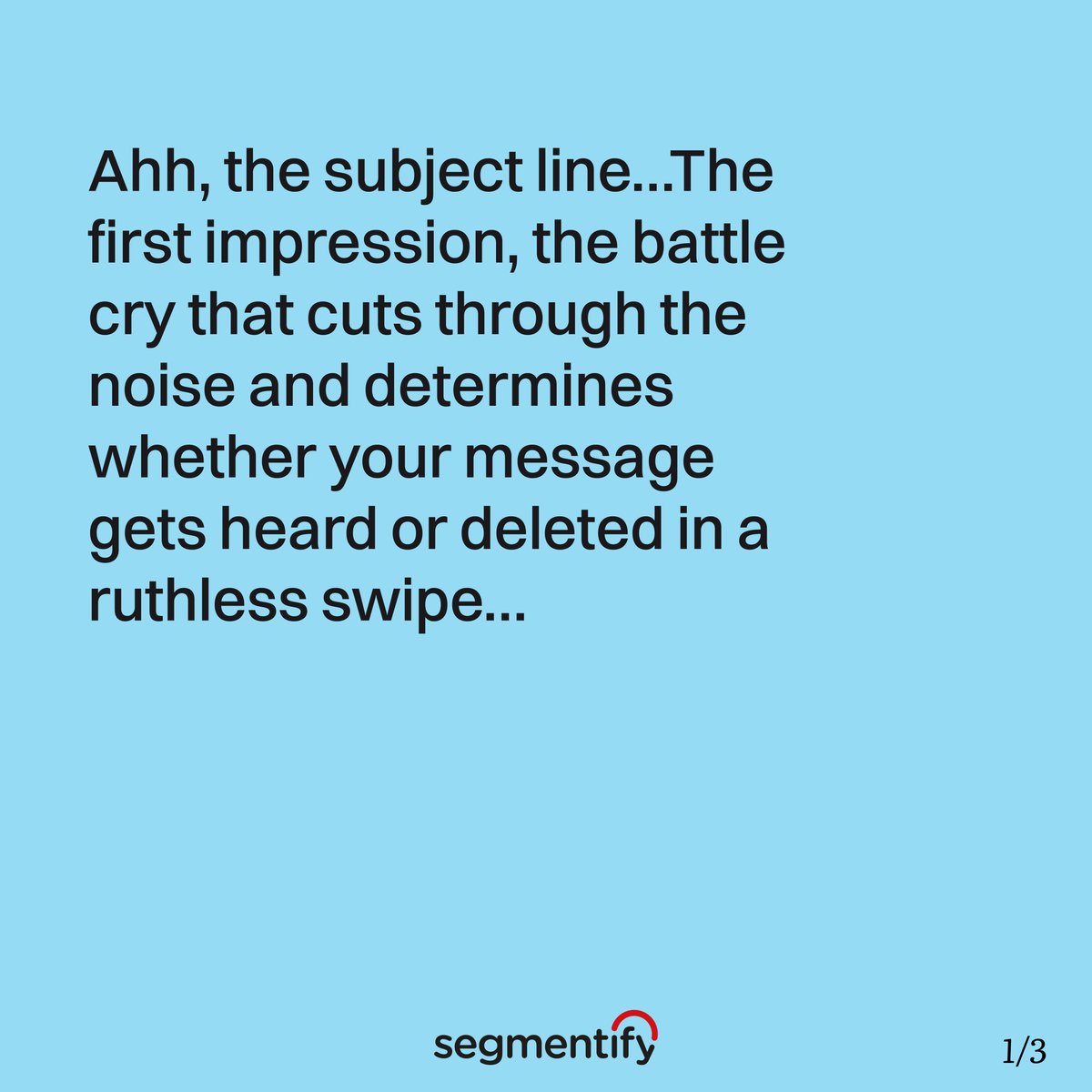 Segmentify tweet media