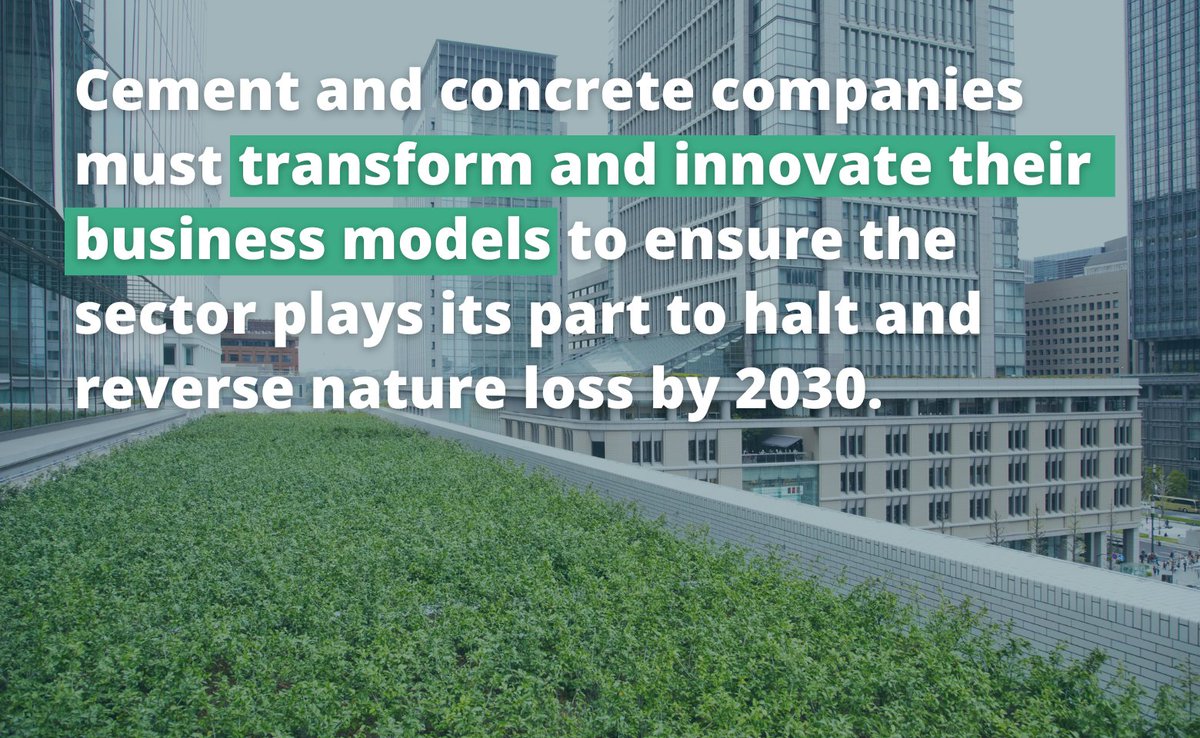 Calling all businesses in the Concrete and Cement sector! @WEF and Oliver Wyman have produced clear sector-specific guidance to support the transition to a nature-positive and net-zero future. 🔗 Find out more: businessfornature.org/sector/constru…