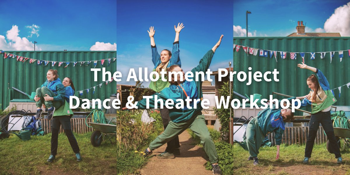 Join Casson & Friends for this joyful creative session inspired by their latest show ‘The Allotment Project’! Open to all ages, abilities and experience levels! bit.ly/3xL0vre Sunday 19 May Drama Studio 11:00 am