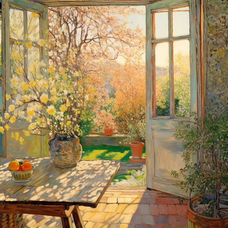 'The sun just touched the morning; the morning, happy thing...' Emily Dickenson 🖌 Kaoru Yamada .