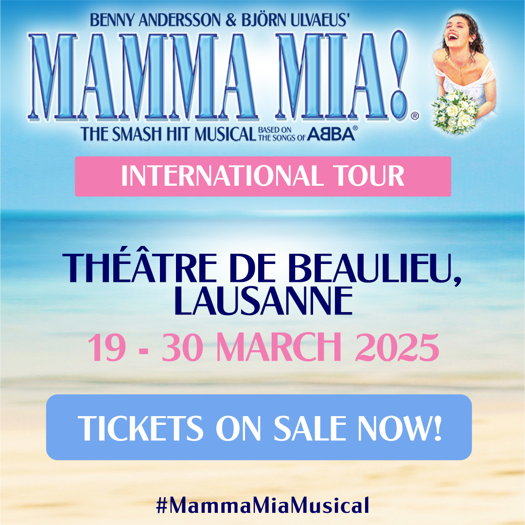 The sunniest of all musicals is returning to Lausanne and tickets are now on sale! See the MAMMA MIA! International Tour perform at the Théâtre de Beaulieu, Lausanne from Wednesday 19 March - Sunday 30 March 2025. We hope to see you there ❤️ Book your tickets today here:…