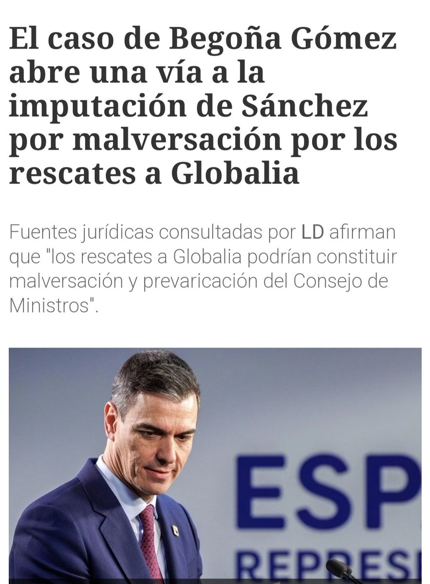 Sabéis que día el tribunal Supremo imputa a Sanchez por corrupción ?
@PoderJudicialEs 
#TeamVox
#LevantandoEspaña