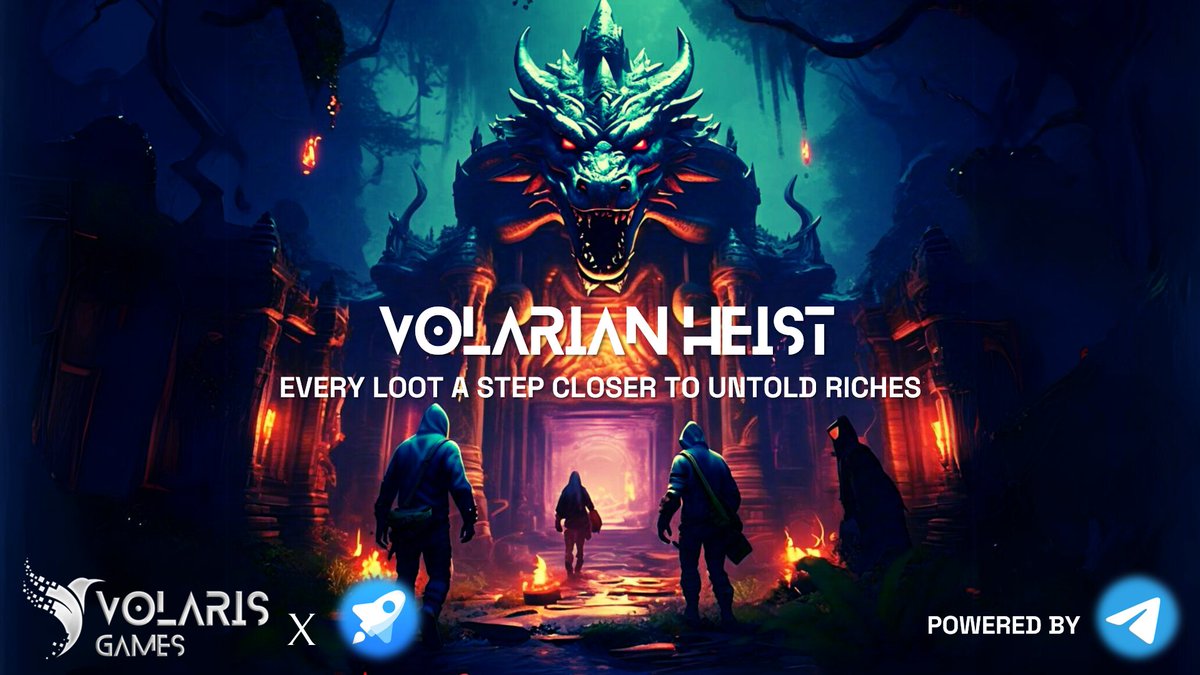 #VolarianHeist - Every Loot a Step Closer to Untold Riches 💰 $VOLS Mining Game on @tappscenter, Powered by @telegram Let the heist begin.. soon!