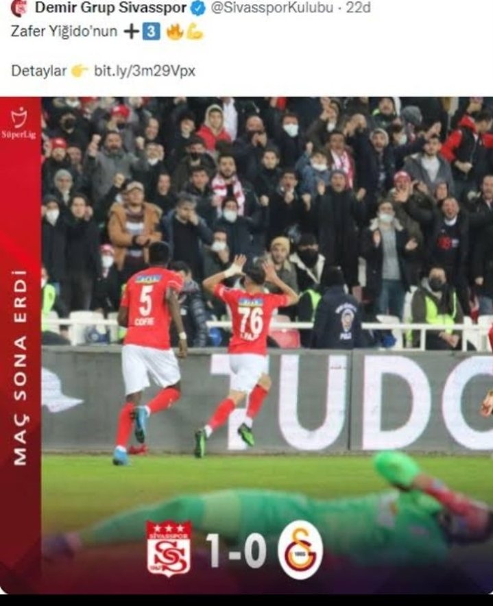 @cimbom_vakti10 @G_Soner Şu paylasimdan sonra Sivasspor'a maalesef övgü çıkmıyor benim bünyeden. Yapacak bir şey yok.