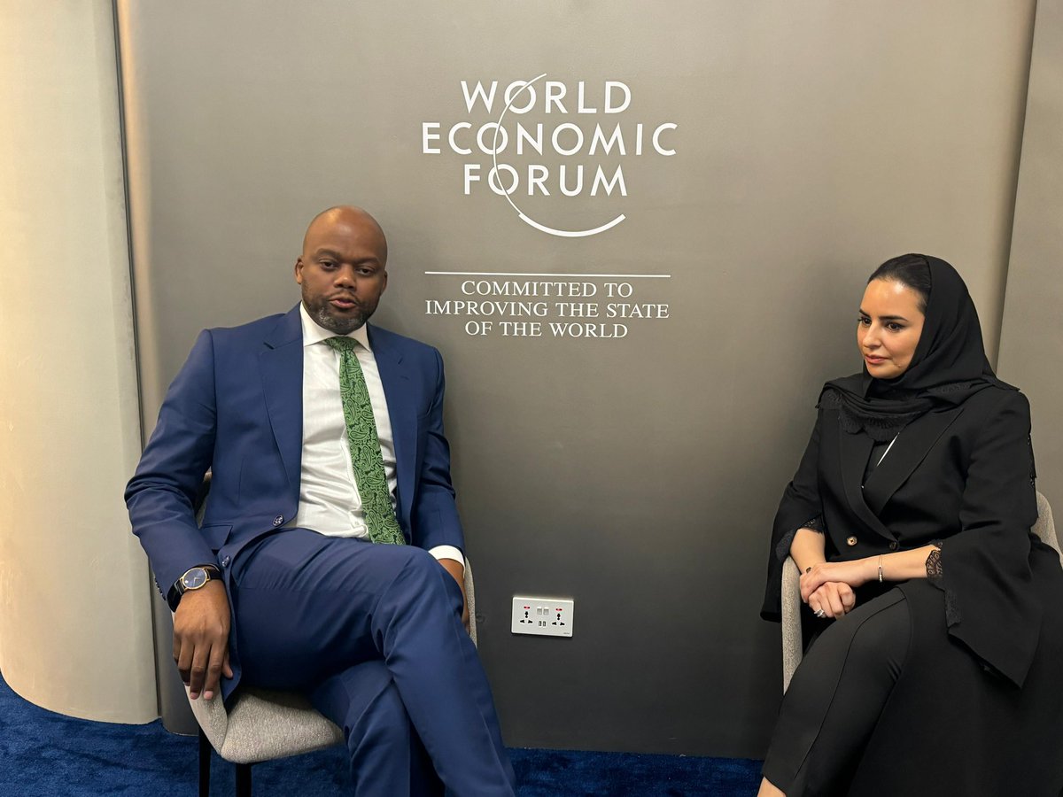 On the margins of the World Economic Forum #WEF Special meeting in Saudi Arabia, H.E. @MeneWamkele met with Ms. Deemah Al Yahya, the Secretary-General of Digital Cooperation Organisation (DCO) to explore synergies for collaboration, leveraging on the #AfCFTA Protocol on Digital