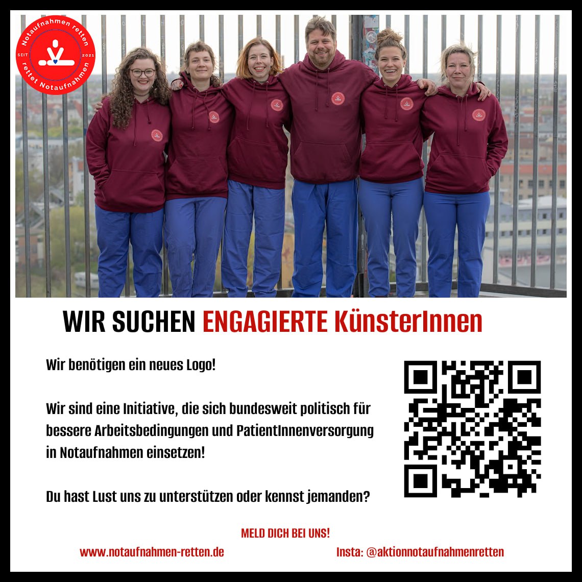 Wir suchen engagierte KünsterInnen!

Ihr kennt TätowiererInnen, Artists, etc. ? 

Wir sind auf der Suche nach einem neuen Logo! Bitte teilen &amp; per DM melden 💙