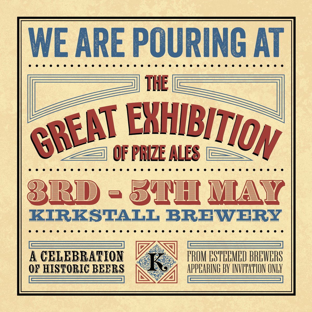 We’re pouring this weekend @kirkstallbrew The Great Exhibition Of Prize Ales. Come join us! designmynight.com/leeds/whats-on…