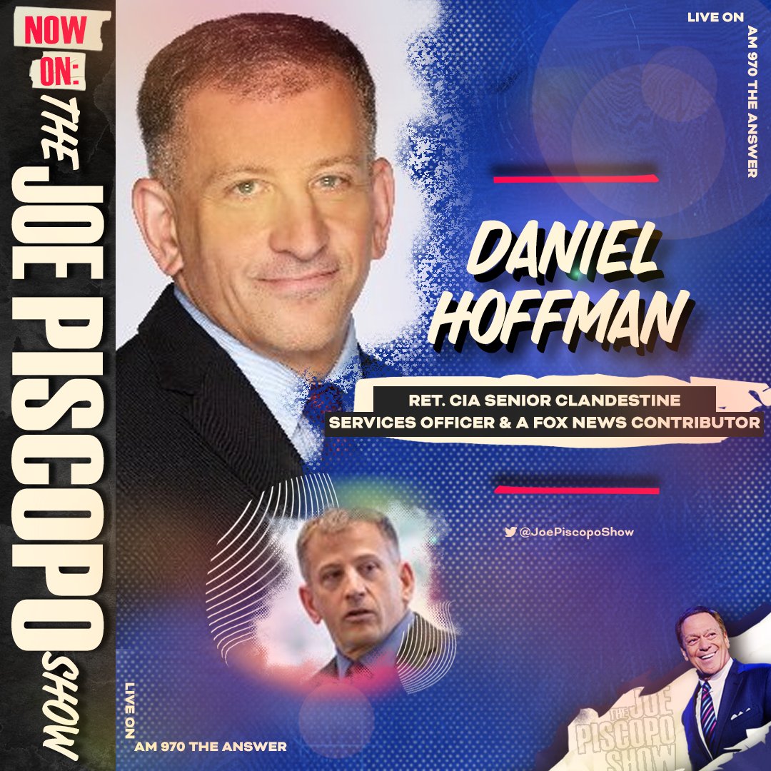 🚨 NOW ⏰ 7:40am EST @danielhoffmanDC joins @JrzyJoePiscopo LISTEN🎙️LIVE: am970theanswer.com/listenlive