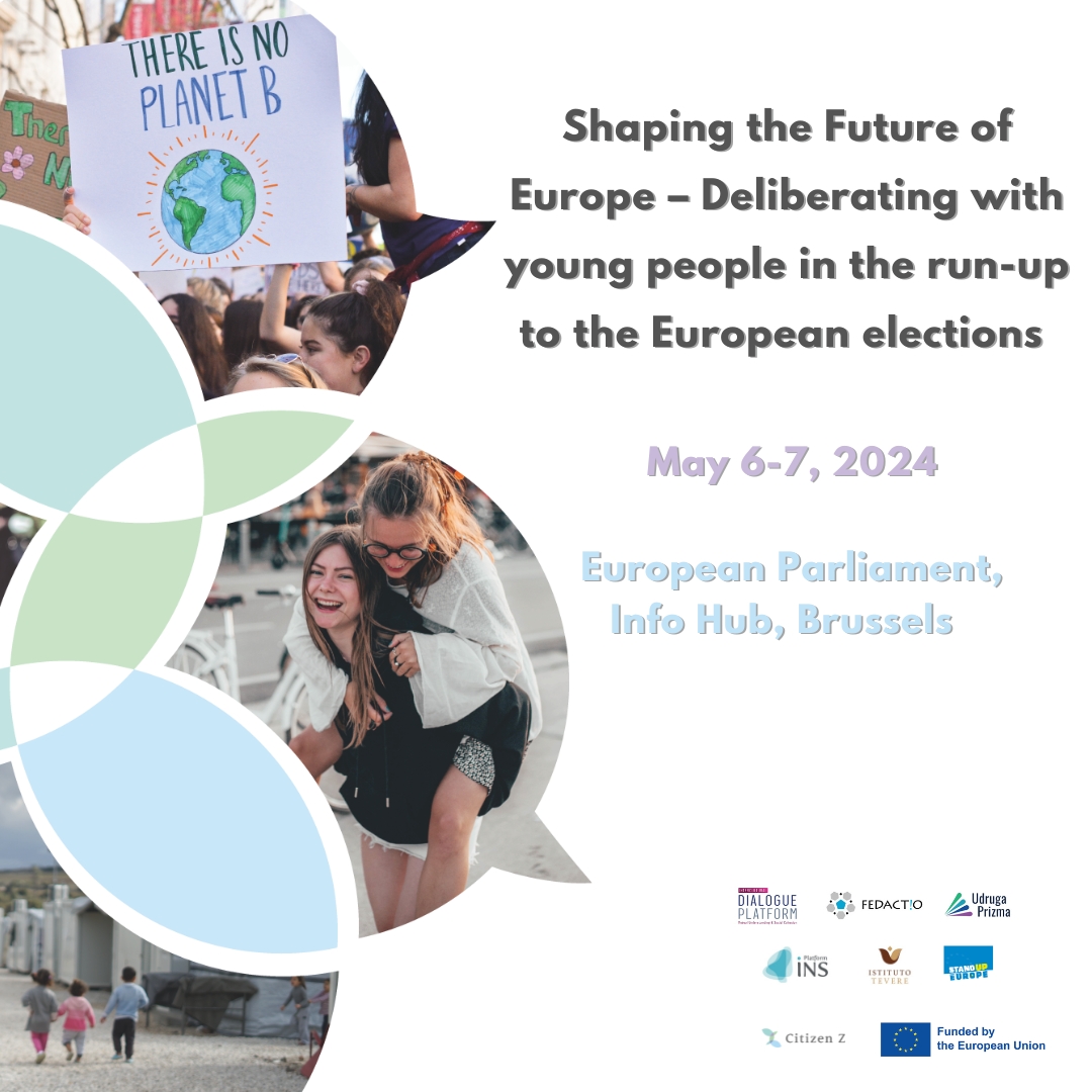 We cordially invite you to a 2-day event on May 6th & 7th! In collaboration with partners from the Citizen Z project, we aim to empower youth in democratic engagement through deliberative practices. Register now: docs.google.com/.../1FAIpQLSeI…... #EE24 #UseYourVote