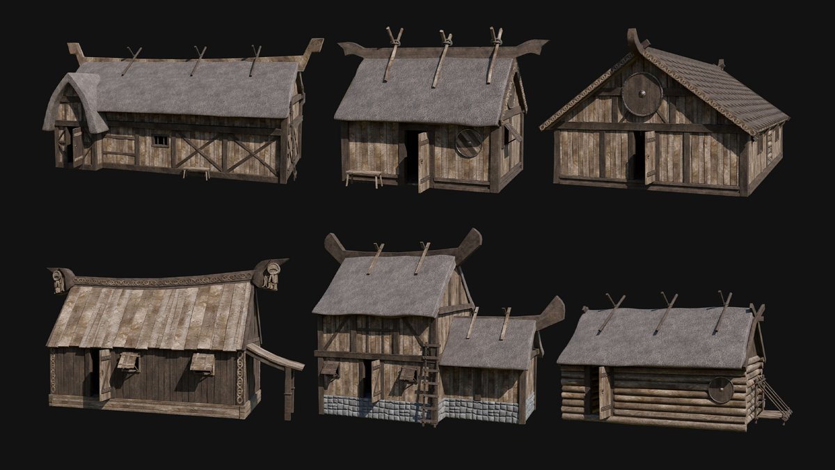 If you need game-ready 3D buildings that your characters can enter, RenderHub vendor Enterables has you covered. Check out their new Viking Norse Medieval House 3D model collection.

renderhub.com/enterables/vik…

#3DModels #3D