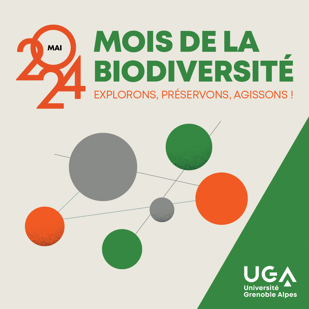 #Biodiversité // Les campus de l'UGA se transforment en laboratoire à ciel ouvert pour le mois de la biodiversité 2024🌱 ! Jusqu'au 30 mai, participez à divers événements et découvrez les initiatives de l'université pour la biodiversité 🌳 🔗 bit.ly/3QL6hQz