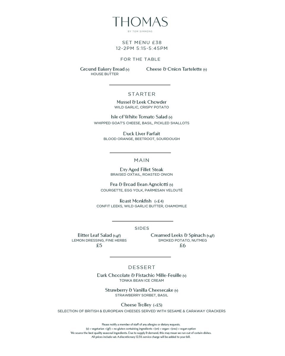 We can't wait to start serving up this beautiful set menu this week at Thomas! Available on weekdays throughout May for both lunch & early bird dinner reservations, our chefs have really pulled out all the stops this month. Time to reserve your table? #cardiffrestaurant #MayMenu
