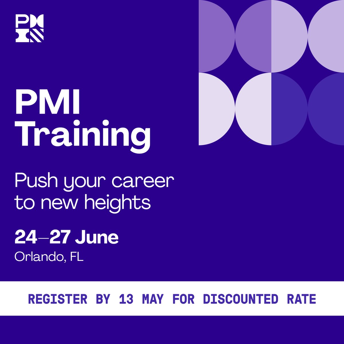 Ready to level up your career? Join #PMITraining in sunny Orlando, FL for 4 days of intensive learning and nights unwinding at Disney Contemporary Resorts. Register by 13 May to take advantage of discounted rates! bit.ly/4bdi4ih