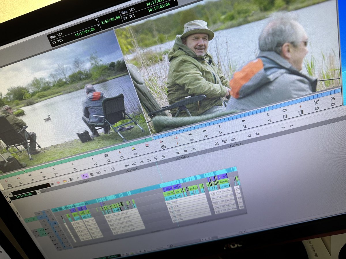 And away we go… back in my happy place - staring at these two muppets for hours every day. The #GoneFishing series 7 edit is officially open!