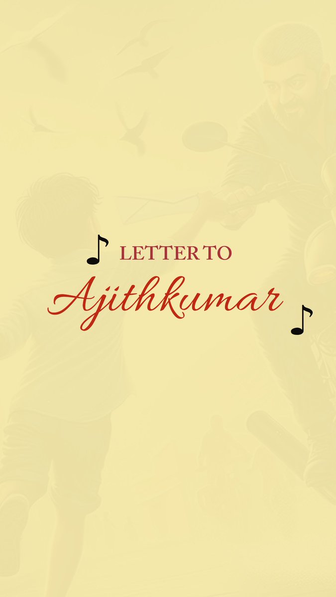 A Letter to #AjithKumar Announcement this evening at 6.30PM Keep guessing... #AdvanceHBDAjithKumar