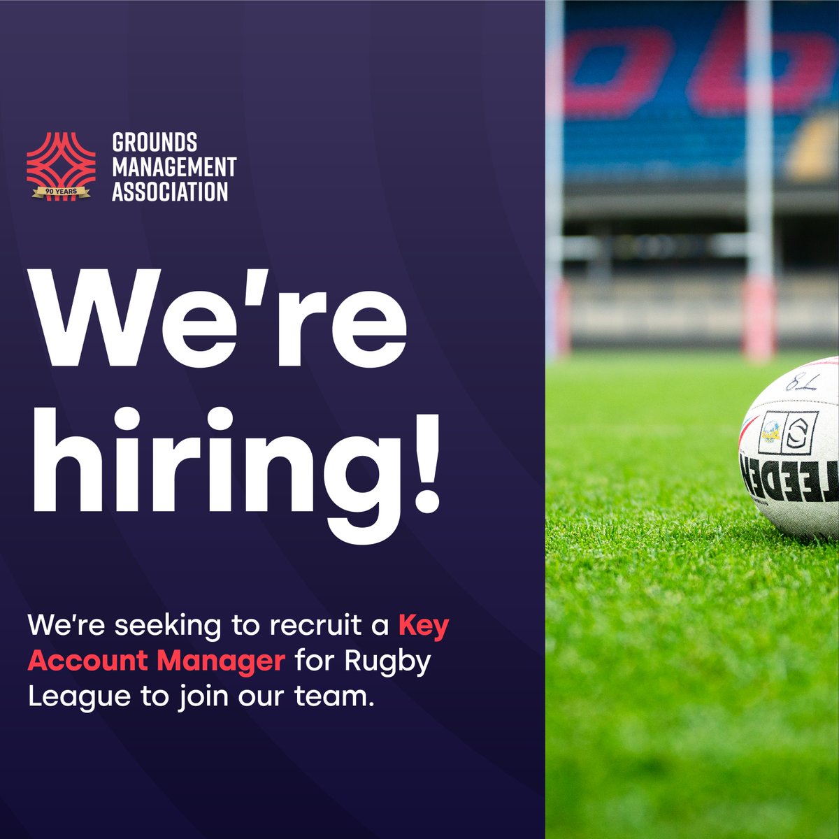 🚨 Job closing today at 5pm 🚨 We’re seeking to recruit a Key Account Manager for Rugby League 🔴 Find out more 👉 ow.ly/KQit50RoO8t