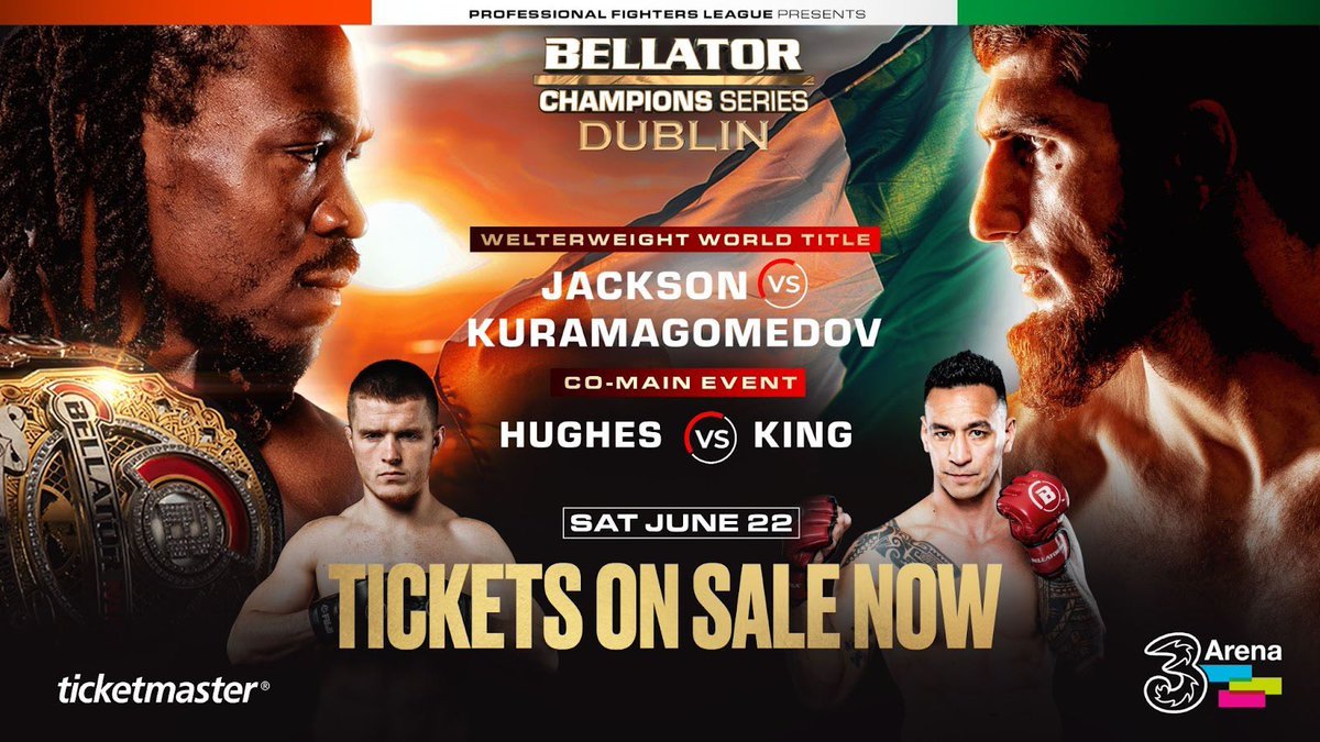 El irlandés Paul Hughes hará su debut en PFL contra Bobby King en Bellator Champions Series en Dublin el 22 de junio #BellatorDublin