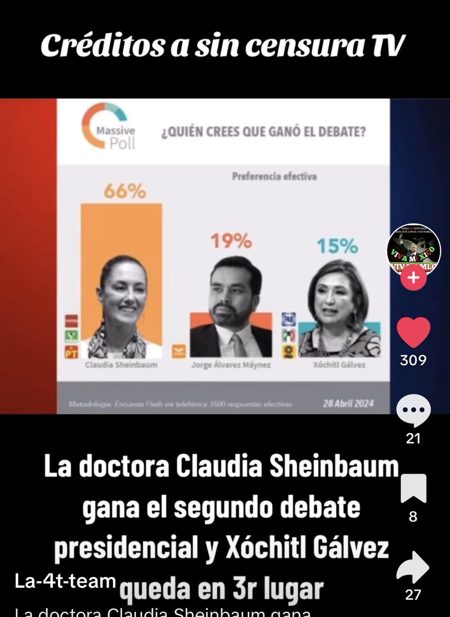 #ClaudiaArrasaDebate