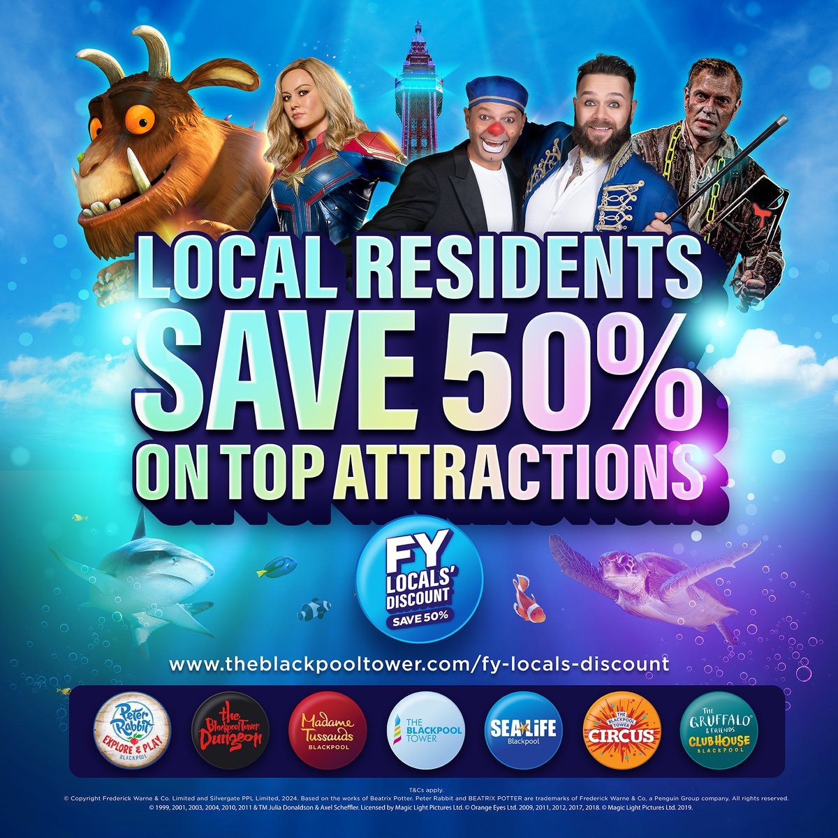 😁HAVE YOU SEEN THIS!👉 If you've got a local/FY5 postcode you can get a whopping 50% off Merlin attractions this year! Book for all your favourites - which ones will you visit? 👀All the special booking links here👉bit.ly/merl-pas