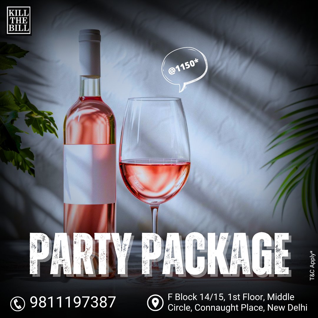 Step into a world of glamour and excitement with our extraordinary party package in Delhi! 🌟🎊 

📞 09811197387
Call Us For Reservations 📷

#KillTheBill #food #delhi #delhifood #yummy #delicious #Package #group #fun #cp #experiences #offers #partypackages