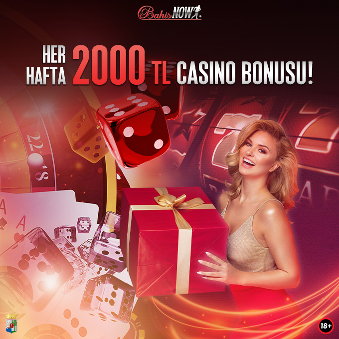 📢 Her hafta yapacağınız ilk yatırıma özel 2000 TL Casino Bonusu #Bahisnow'da ! 💰 Bol kazançlı bonuslarla Bahisnow'da kaybetmek yok!