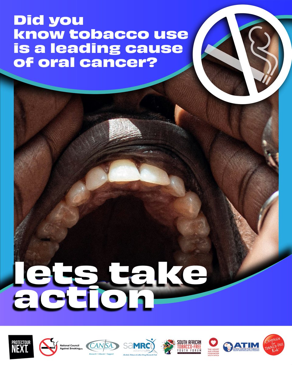 Knowledge is power! Did you know tobacco use is a leading cause of oral cancer? Learn more about its impact on your oral health this Oral Cancer Awareness Month. cansa.org.za/files/2021/01/… #FightOralCancer #switchofftobacco