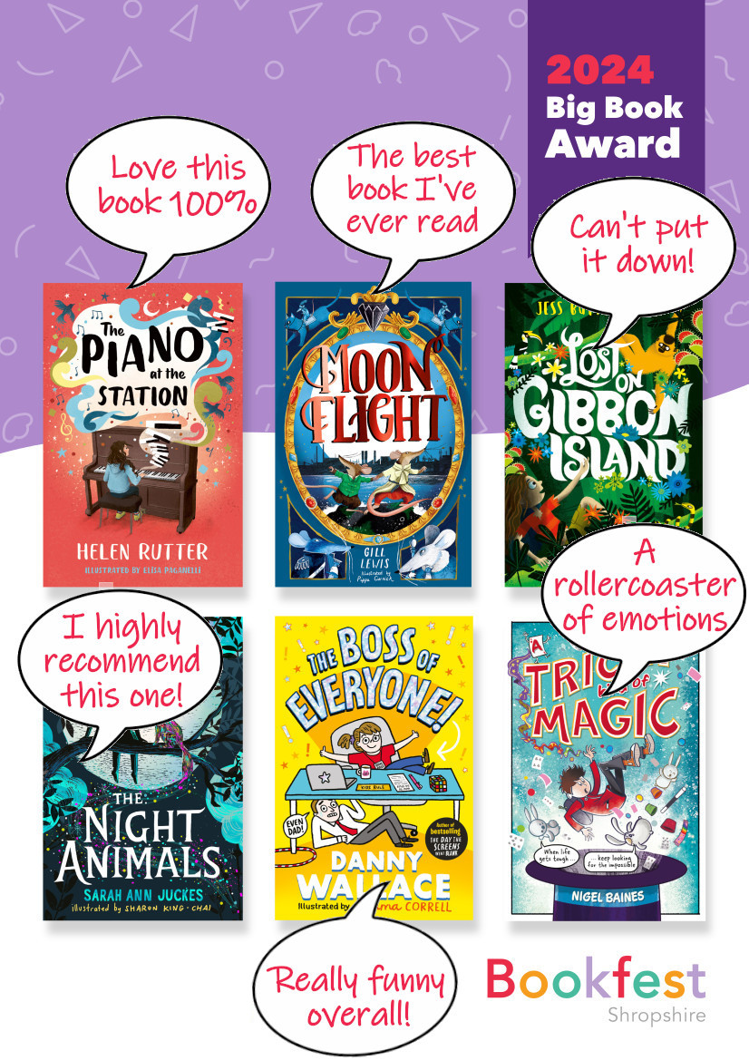 Looking forward to welcoming this band of fabulous authors making their way to Shropshire this afternoon ahead of the Bookfest Big Book Award 2024 Awards Ceremony at @theatresevern  tomorrow morning, Tuesday 30th April, from 10am