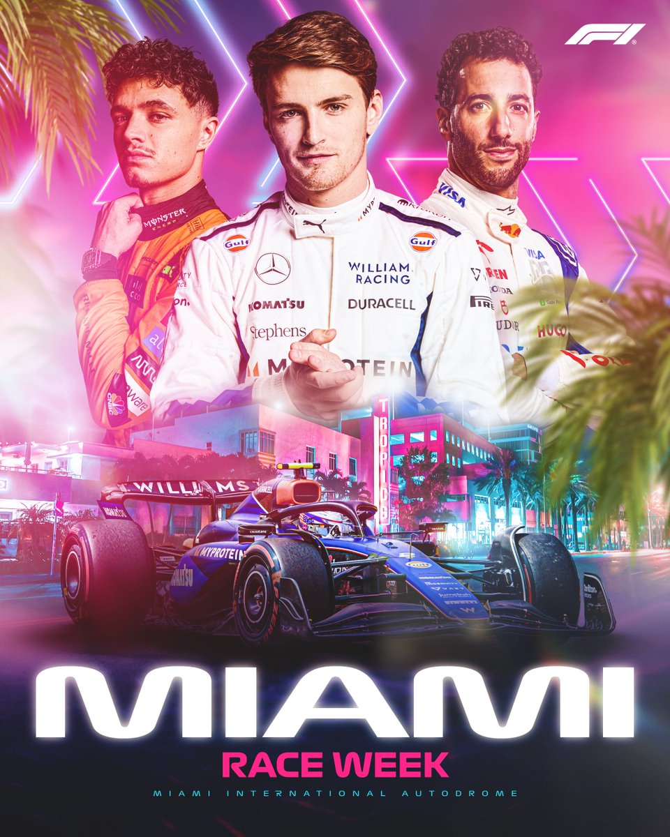 Welcome to Miami 📍 It's race week, and we're back in the 305! 🤩 #F1 #MiamiGP