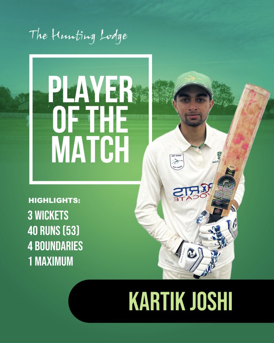Kartik Joshi had a standout performance, scoring 40 runs off 53 balls with 4 boundaries and a huge six!
His batting skills were on full display. But that wasn't all-he also took 3 wickets, showcasing his versatility on the field.
What a day!
#AllRounder #CricketSkills #Barrow