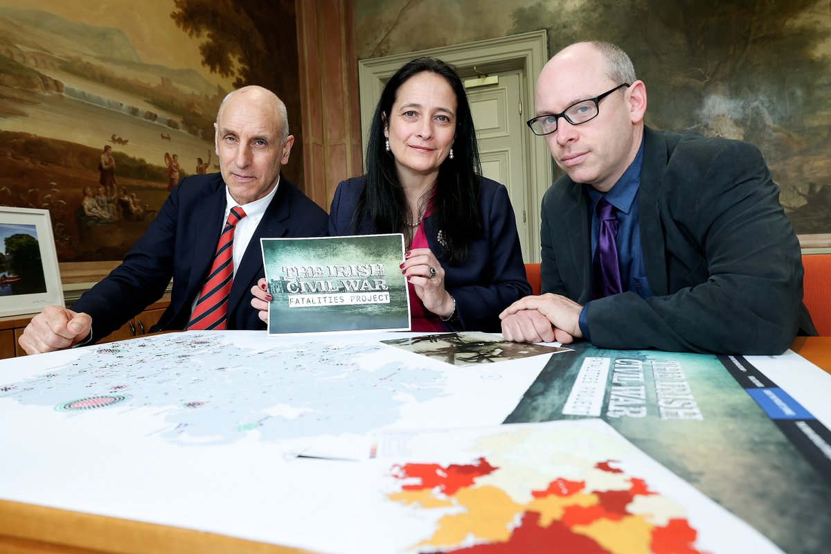 Deepening our understanding of the complex history of the birth of the nation. Minister @cathmartingreen launches The Irish Civil War Fatalities Project, ground-breaking research that investigates the number of people killed in the conflict. bit.ly/UCCICWFP @UCCHistory